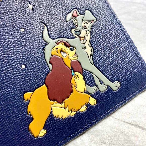 Disney X Kate Spade New York KH622 Lady and The Tramp Wristlet in Navy - Picture 2 of 5